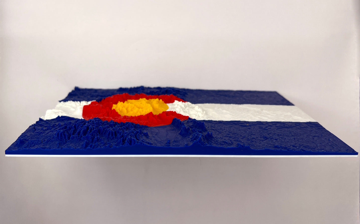 Colorado Flag Topographical Map - Frameless