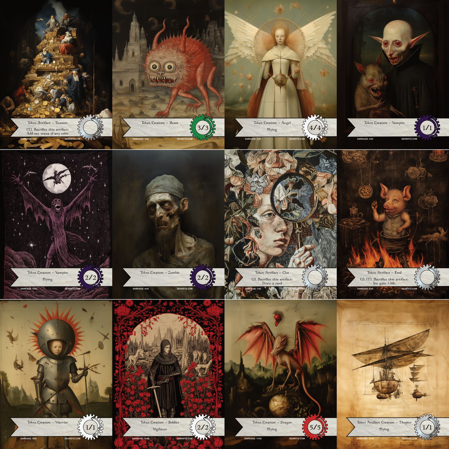 MTG Token Set - 42ct - DARKAGE
