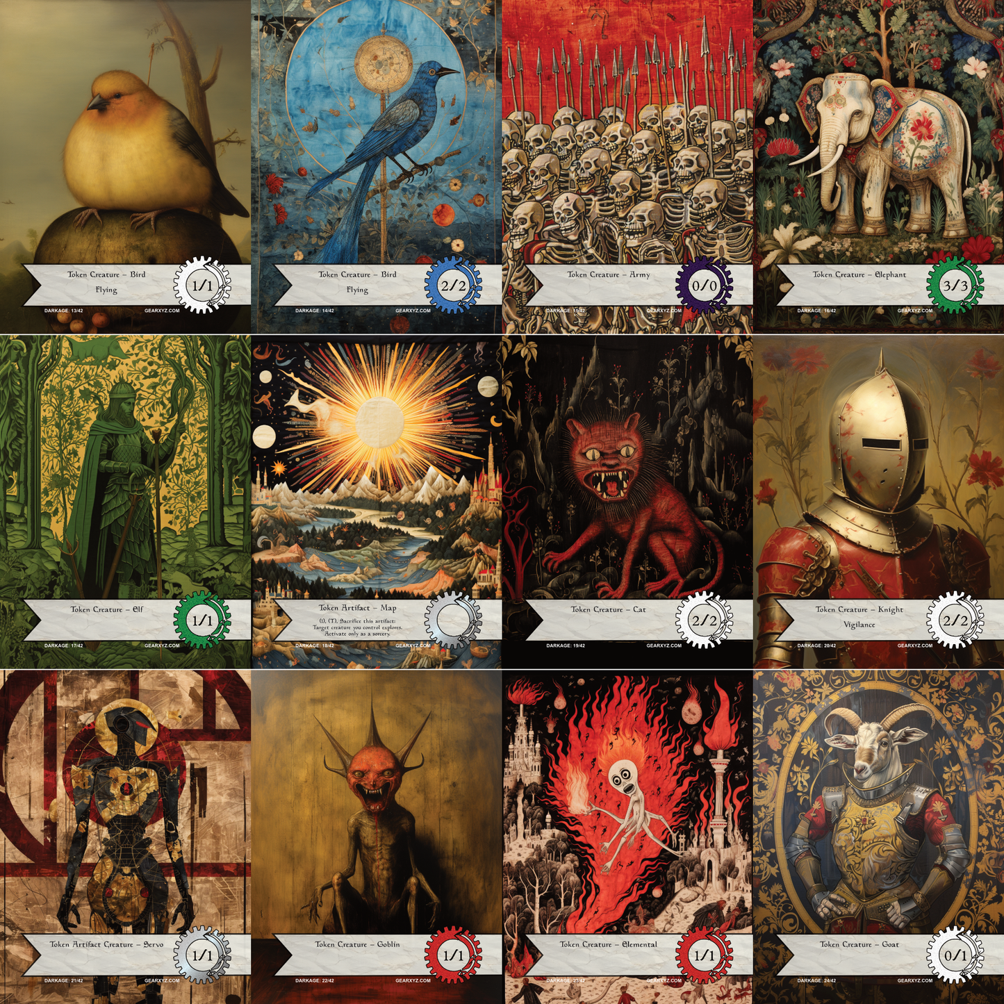 MTG Token Set - 42ct - DARKAGE
