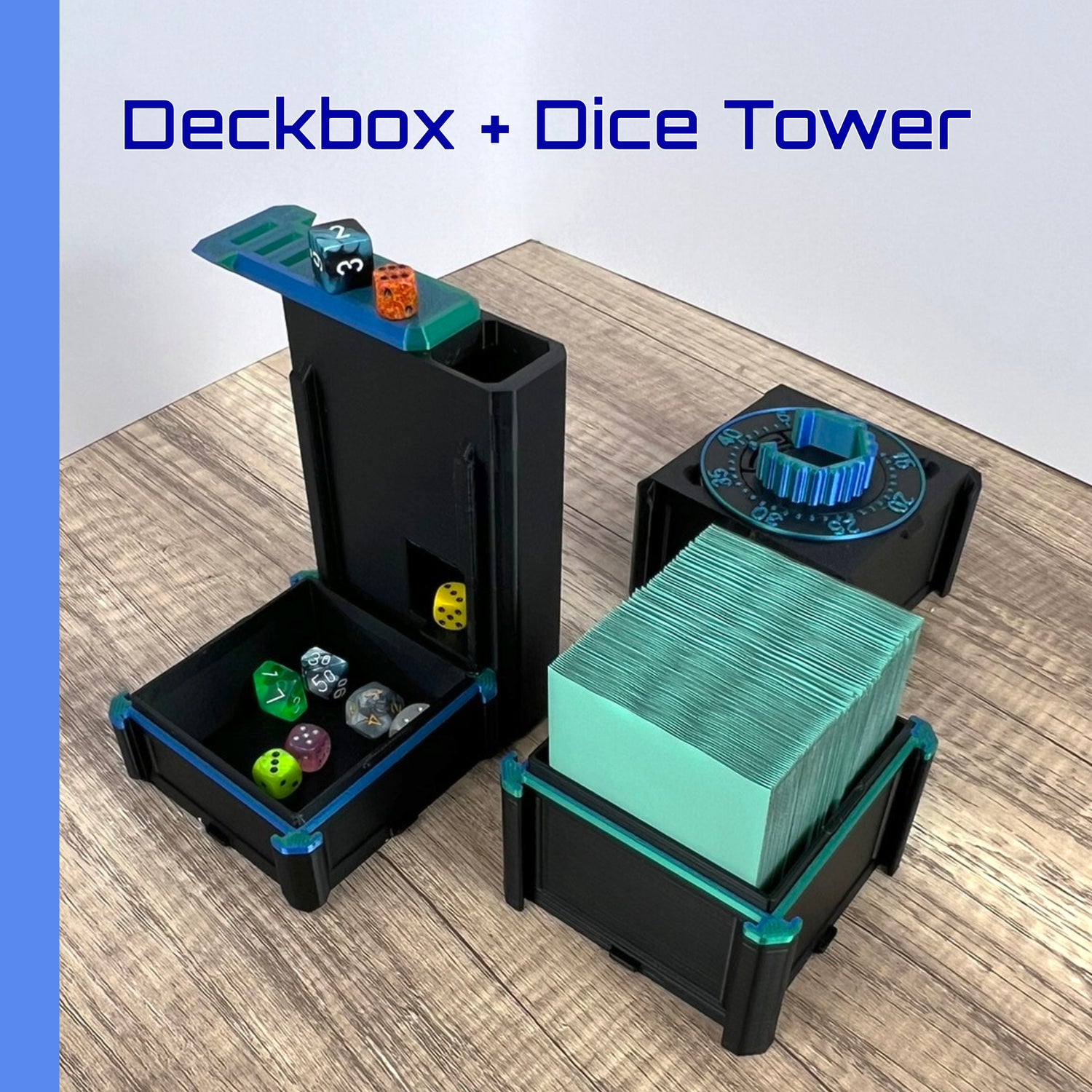 MetaMorph MonoLith: Dice Tower and Deck Box with Modular Deck Storage and Organization