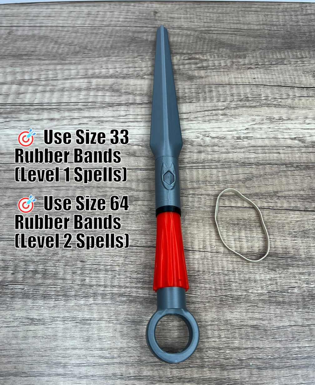 Rubber Band Dueling Wand (SilkNeedle)