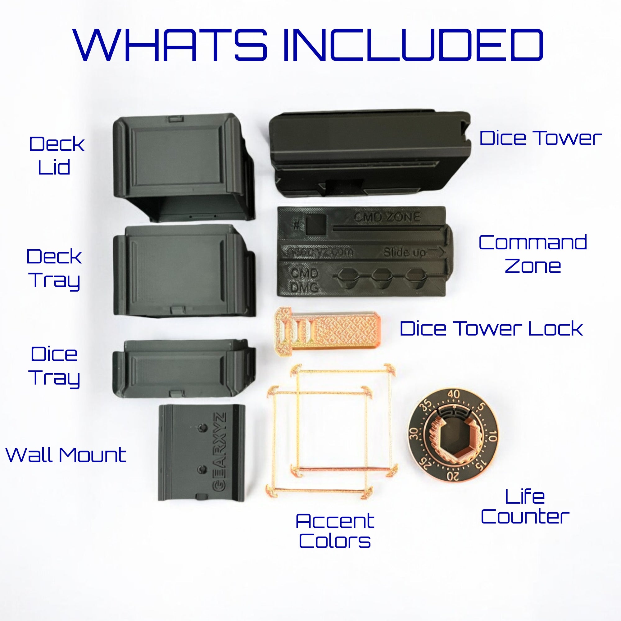 MetaMorph MonoLith: Dice Tower and Deck Box with Modular Deck Storage and Organization