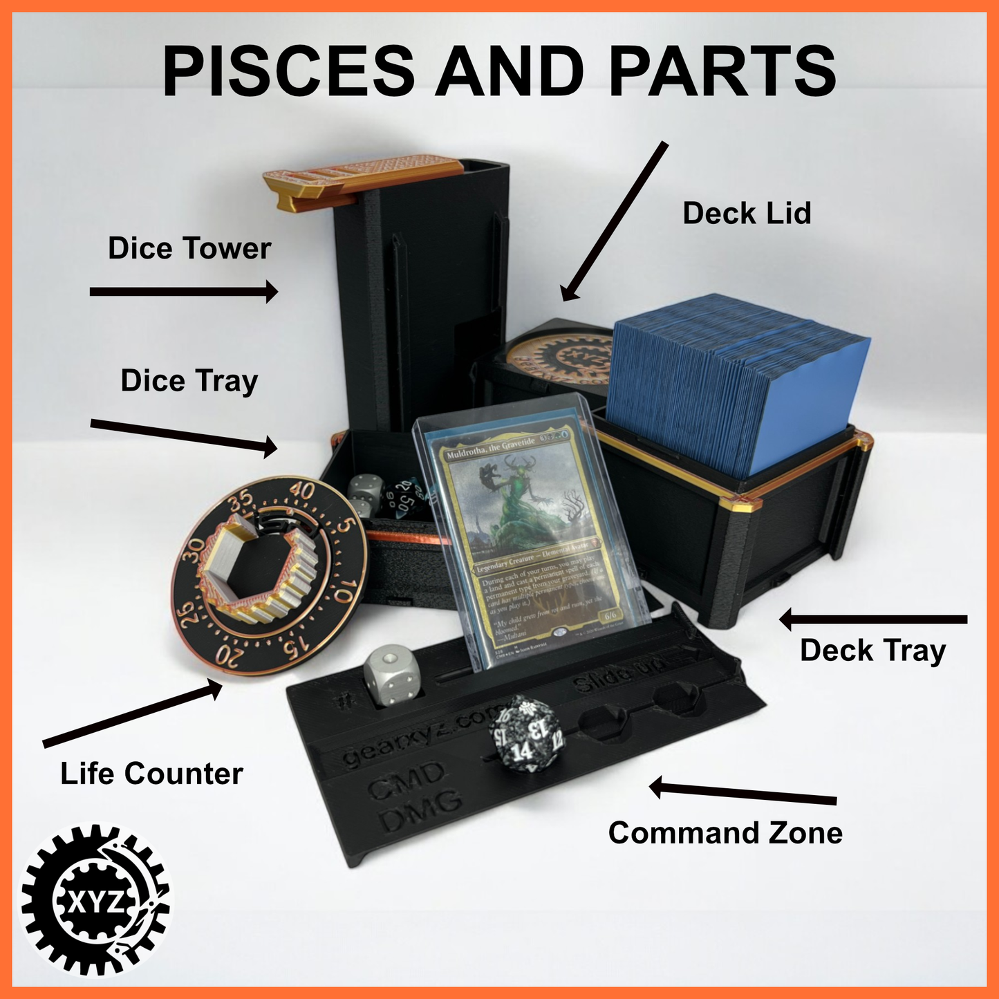 MonoLith Deck Box With Dice Tower, Wall Mounted