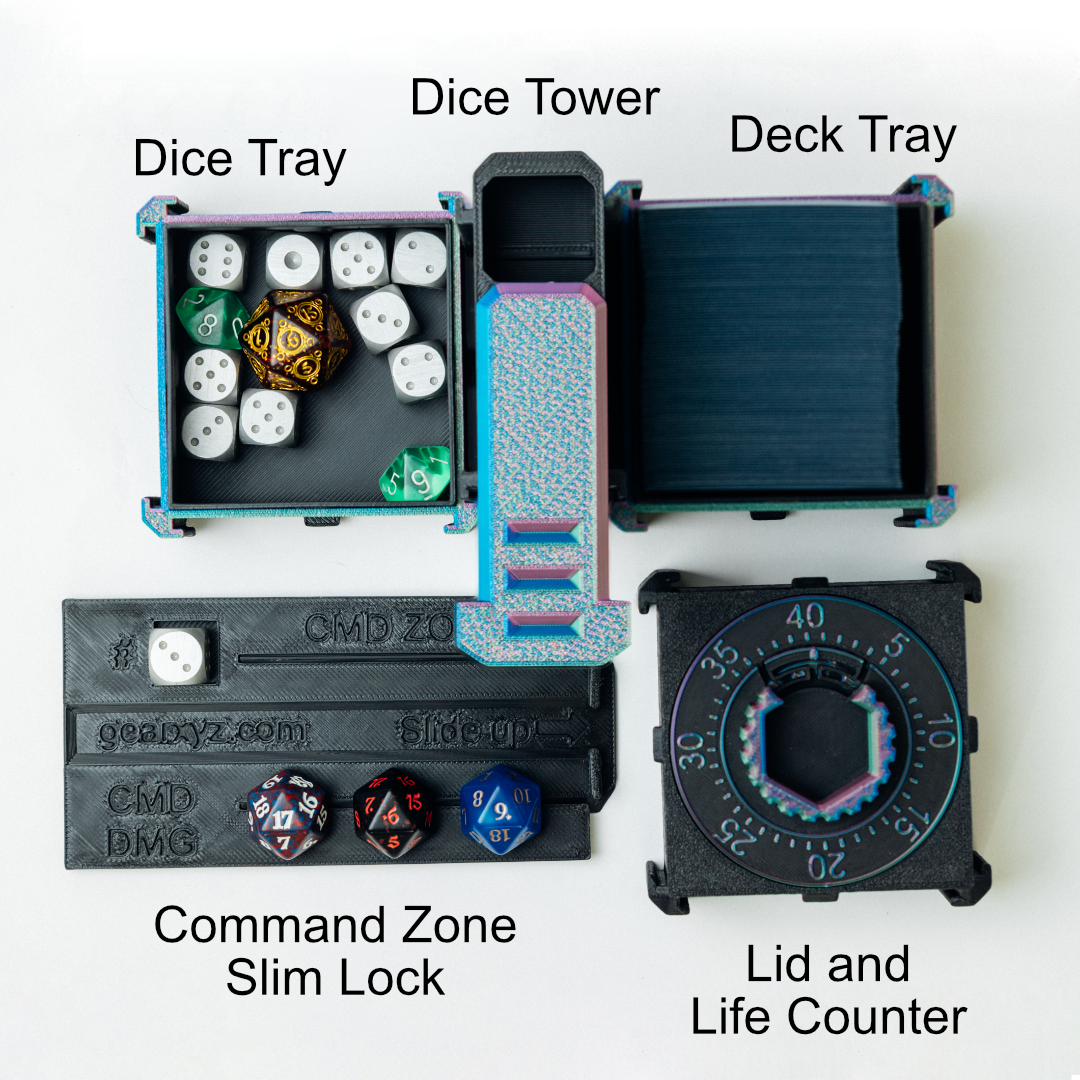 MetaMorph MonoLith Deck Box, Custom Deck Box (No Dice Tower, Slim Lock or Life Counter) for MTG