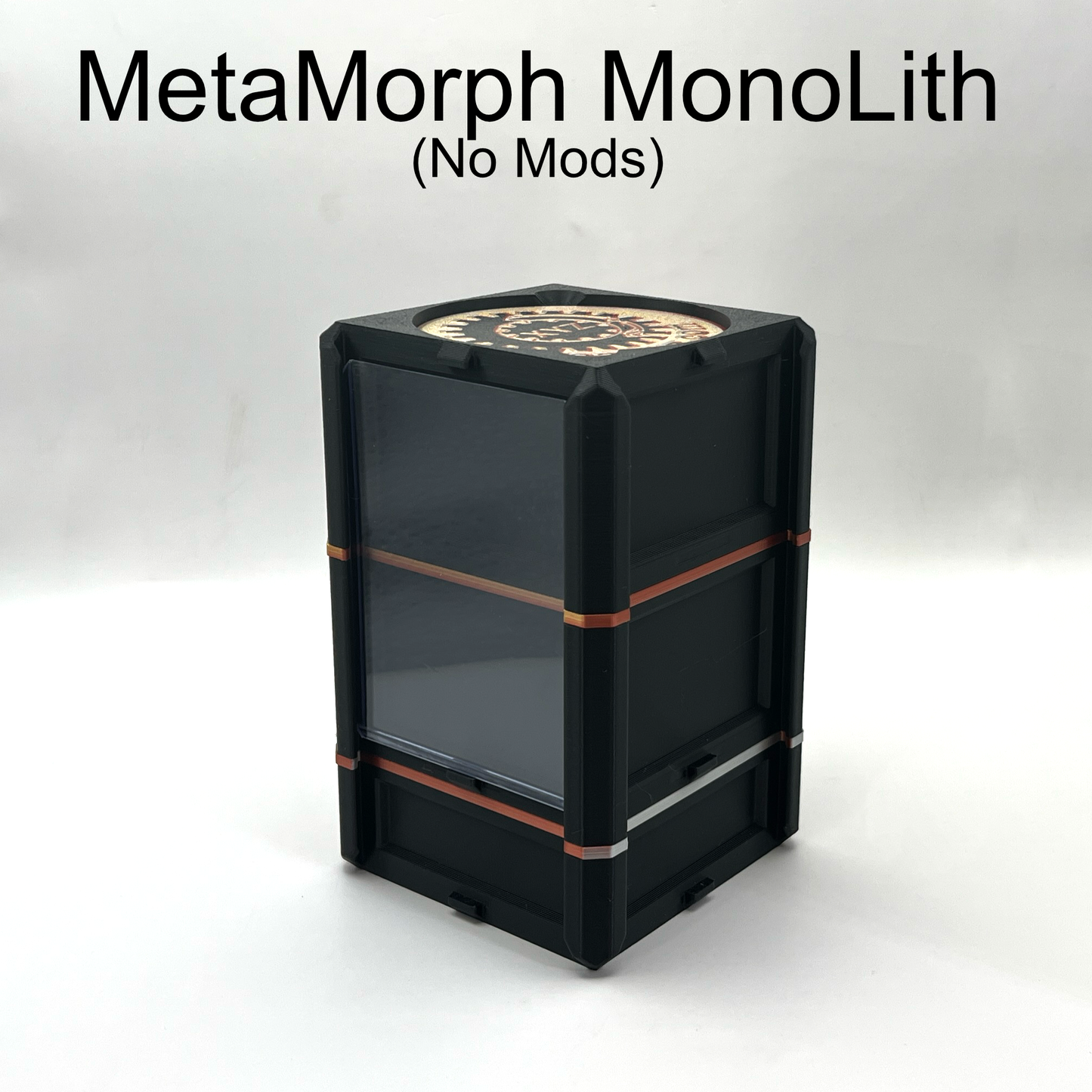 MetaMorph MonoLith Deck Box, Custom Deck Box (No Dice Tower, Slim Lock or Life Counter) for MTG