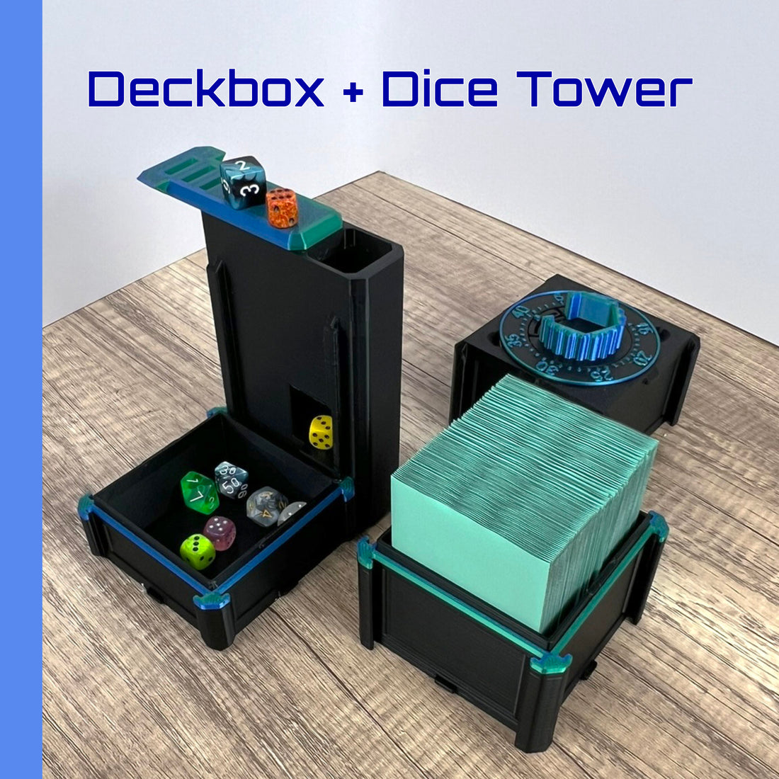 MetaMorph MonoLith: Dice Tower and Deck Box with Modular Deck Storage and Organization